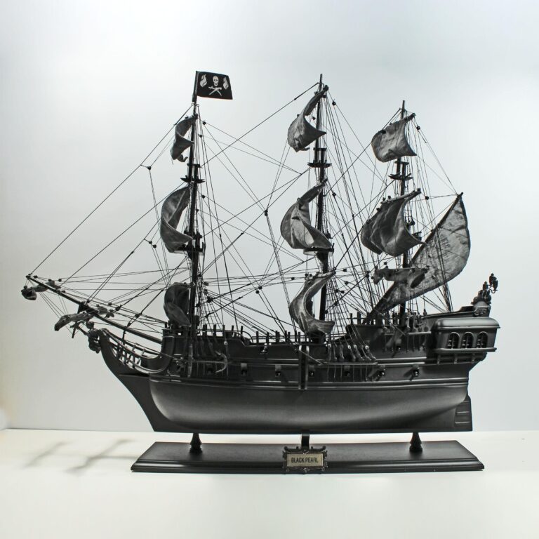 Modello di veliero storico fatto a mano del Black Pearl